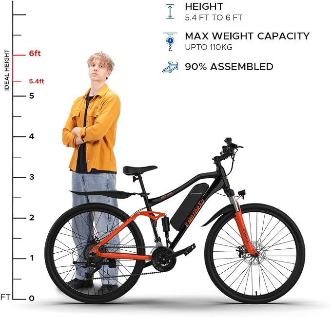 EMotorad EMX+ – Bicicleta Eléctrica Off-Road para Adultos